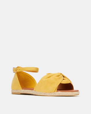 Photo of AWOL Bow Detail Espadrille Sandals Mustard
