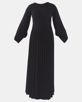 Photo of Erre Power Sleeve Maxi Dress Black