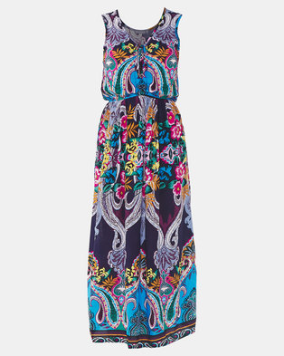 Photo of Utopia Paisley Print Maxi Dress Multi Colour