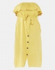 Utopia Button Through Flounce Dress Yellow Photo