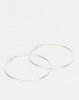 You I You & I Thin Med Hoop Earrings Silver-tone Photo