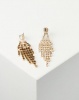 You I You & I Diamante Drop Earrings Gold-tone Photo