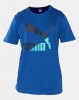 Puma Classics Logo Tee Galaxy Blue Black-rep Photo
