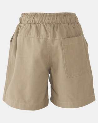 Photo of Jeep Multi Elasticated Shorts Brown