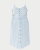 Brave Soul Plus Size Button Through Dress Pale Blue Photo