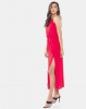 Brave Soul Solid Colour Maxi Dress With Lining Red Photo
