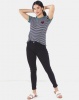 Brave Soul Stripe Tee With Heart White And Navy Photo