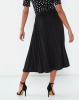 Brave Soul Midi Pleated Skirt Black Photo