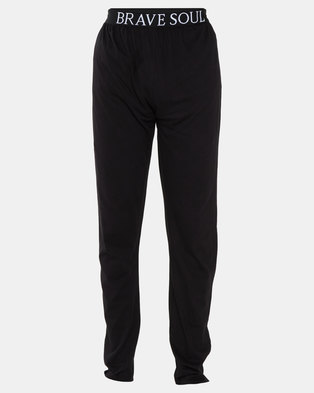 Photo of Brave Soul Clounge Pant with Elasticated Waistband Black