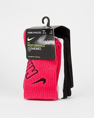 Photo of Nike DF Crew Socks Black/White/Pink