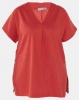 Utopia Plus Linen Tunic Top Rust Photo