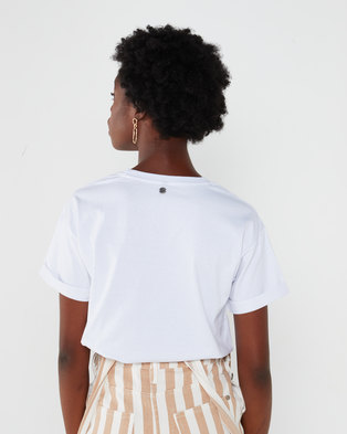 Photo of All About Eve Pieced Together Tee White