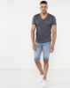 Rip Curl Rip V Neck Tee Melange Black Photo