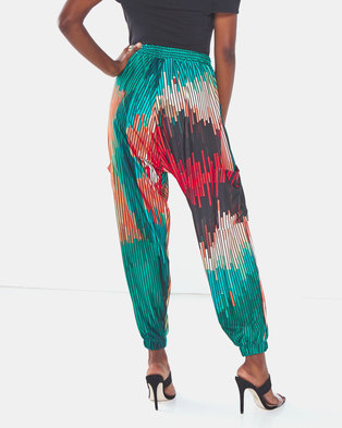 Photo of Michelle Ludek Protea Print Hanna Cargo Style Pants Multi