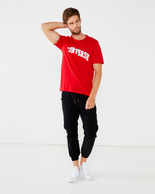 Photo of Converse Collegiate Text SS Tee Red