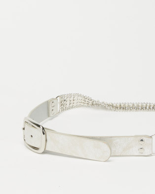 Photo of Queenspark Glamour Chain And Buckle Belt Pewter