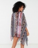 Utopia Ethnic Printed Kaftan Black Photo