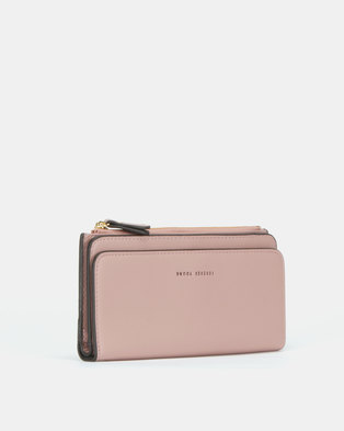 Photo of Blackcherry Bag Simple Wristlet Wallet Dusky Pink