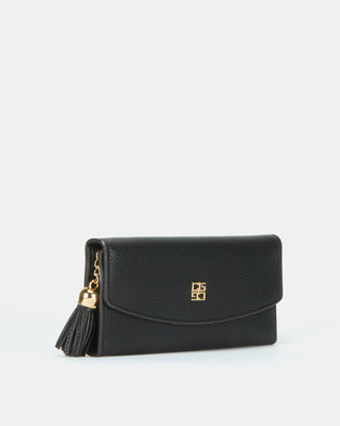 Photo of Blackcherry Bag Tassel Detail Wallet Black