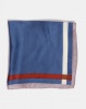 Blackcherry Bag Border Silky Scarf Blue Photo