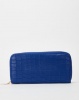 Utopia Croc Zip Purse Navy Photo