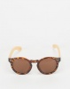 Utopia Round Frame Sunglasses Tortoise Shell Photo