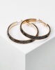 Utopia Tortoise Shell Hoop Earrings Brown Photo
