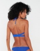 Sissy Boy Push Up Padded Underwire Bikini Top with Mesh Overlay and Cut Out Detail Navy Blue Photo