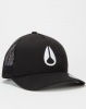 Nixon Iconed Trucker Cap Black / White Photo