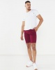 Soviet Ballotelli Chino Shorts Burgundy Photo