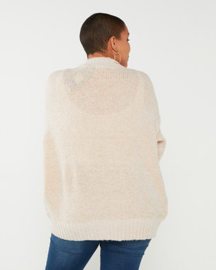Photo of Brave Soul Plus Supersoft Turn-Up Cuff Jumper Oyster