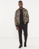Jonathan D Empire Printed Bomber Jacket Black Photo