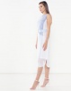 Judith Atelier Isa Aline Combo Linen Dress Blue Photo
