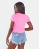 Brave Soul T-Shirt With Folded Cuffs Neon Pink Photo