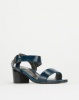 Pierre Cardin Block Heel Sandals Navy Photo
