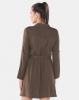 Brave Soul Shirt Dress With Pockets Khaki Photo