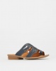 Tsonga Leather Slip On Sandals Denim Photo