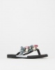 Via Beach Pamela Floral Detail Flip Flop Black Photo