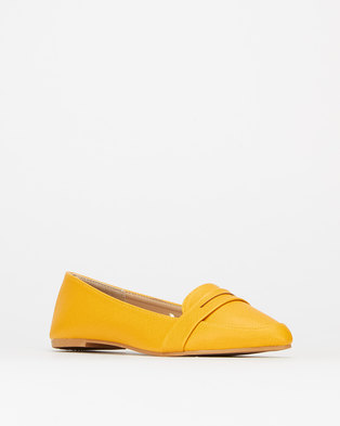 Photo of Legit Penny Moc Pointed Loafer Mustard