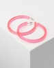You I You & I Transparent Hoop Earrings Orange Photo
