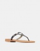 Madison Bailee Trim Detail Thong Sandals Black Photo