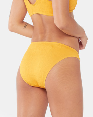 Photo of Legit Seersucker Bikini Bottoms Mustard