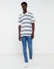 Jeep Stripe Golfer Navy/White Photo
