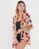 Joy Collectables Autumn Leaves Short Jacket Kaftan Multi Photo