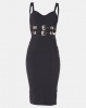 Sissy Boy Bora Bandage Dress With Buckle Detailing Black Photo