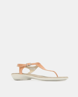 Photo of Step On Airs Hanna Leather Thong Sandals Tan