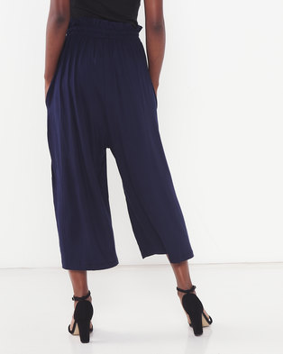 Photo of Michelle Ludek Molly Cropped Wide Pants Navy