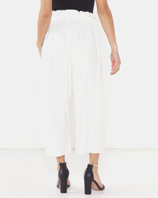 Photo of Michelle Ludek Molly Cropped Wide Pants White
