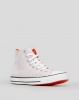 Converse CTAS Campus Style Hi Sneakers White/Bold Mandarin Photo