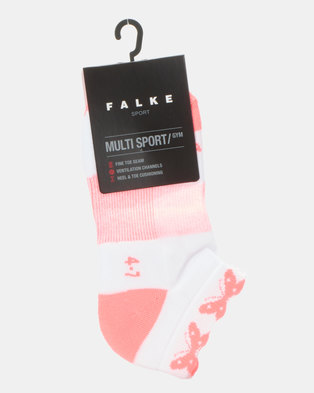 Photo of Falke Performance Butterflies Low Cut Ladies White & Electric Pink